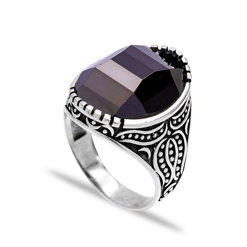 Onyx Authentic Men Ring Wholesale Handmade 925 Sterling Silver